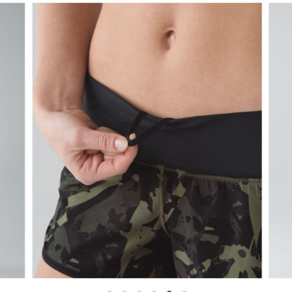 Speed Up Low-Rise Lined Short 2.5" - Pop Cut Fatigue Green Black / Black - Picture 9 of 9